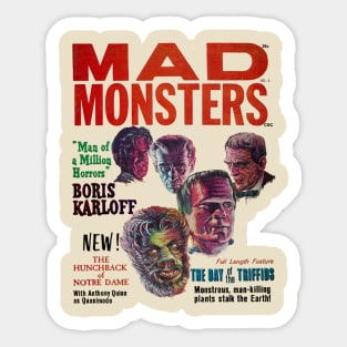 Mad Monsters Vintage Horror classic magazine cover Sticker